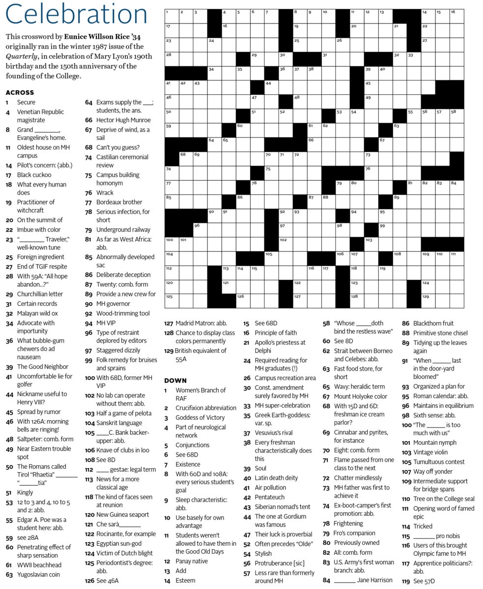 printable crossword puzzles large print