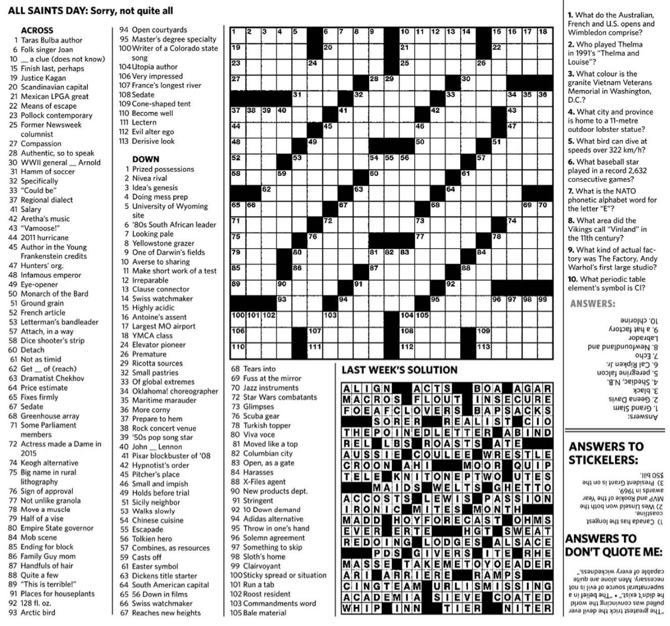 Printable Large Print Crossword Puzzles Printable JD