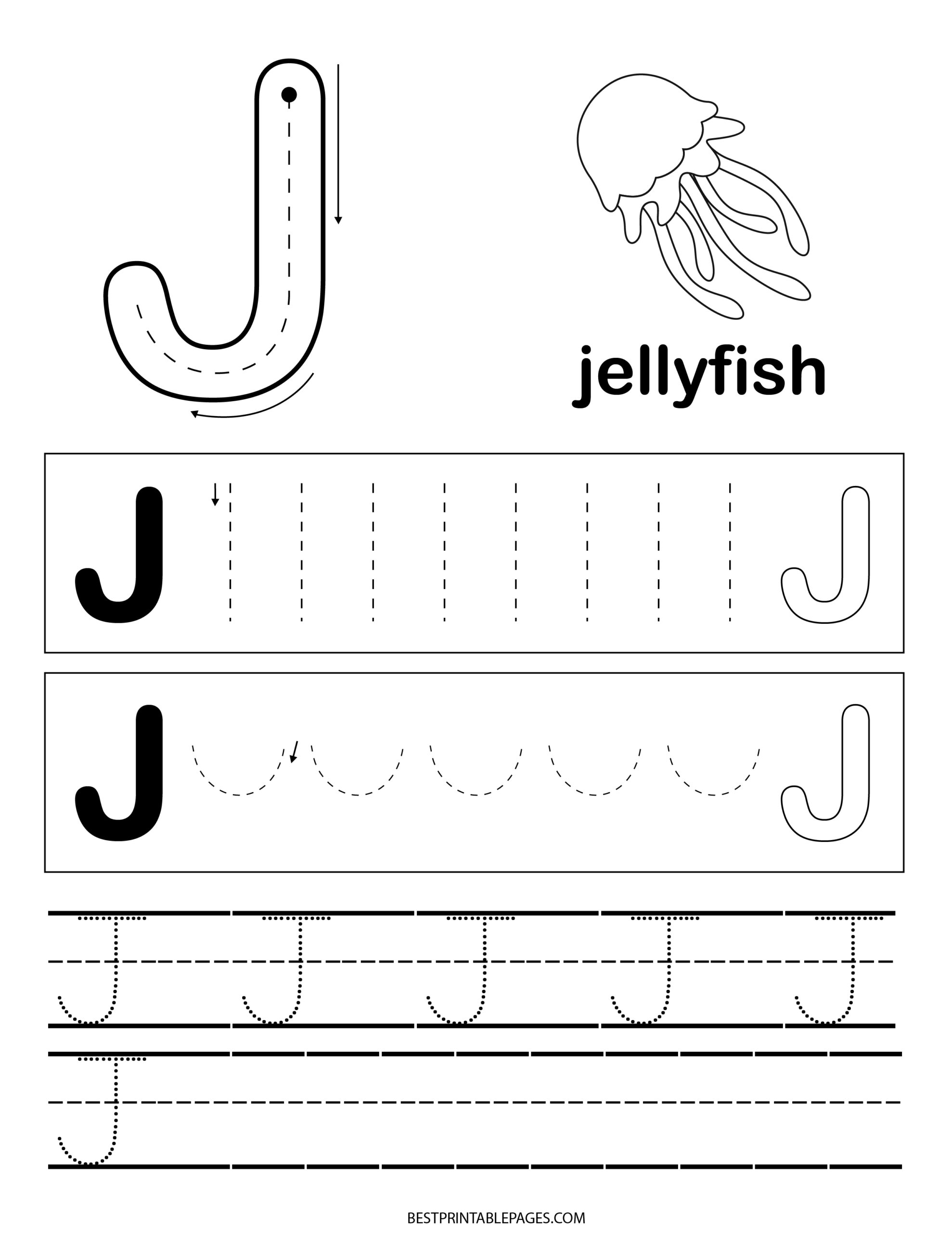 letter j worksheets