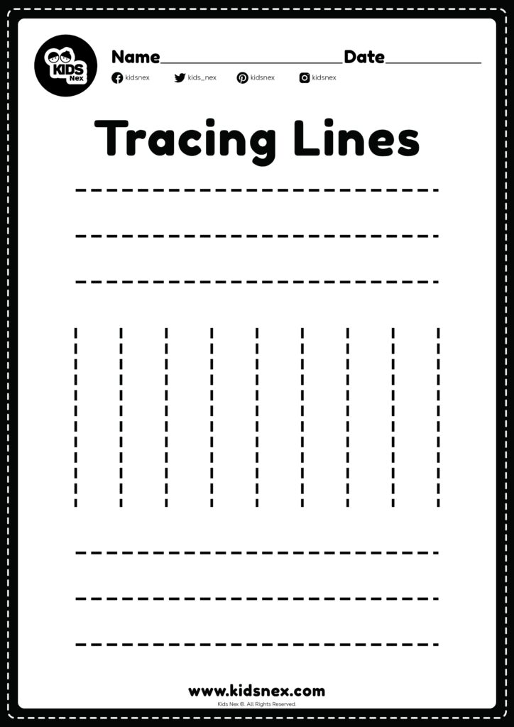Printable Line Tracing Worksheets For Kids Fun And Educational Activities