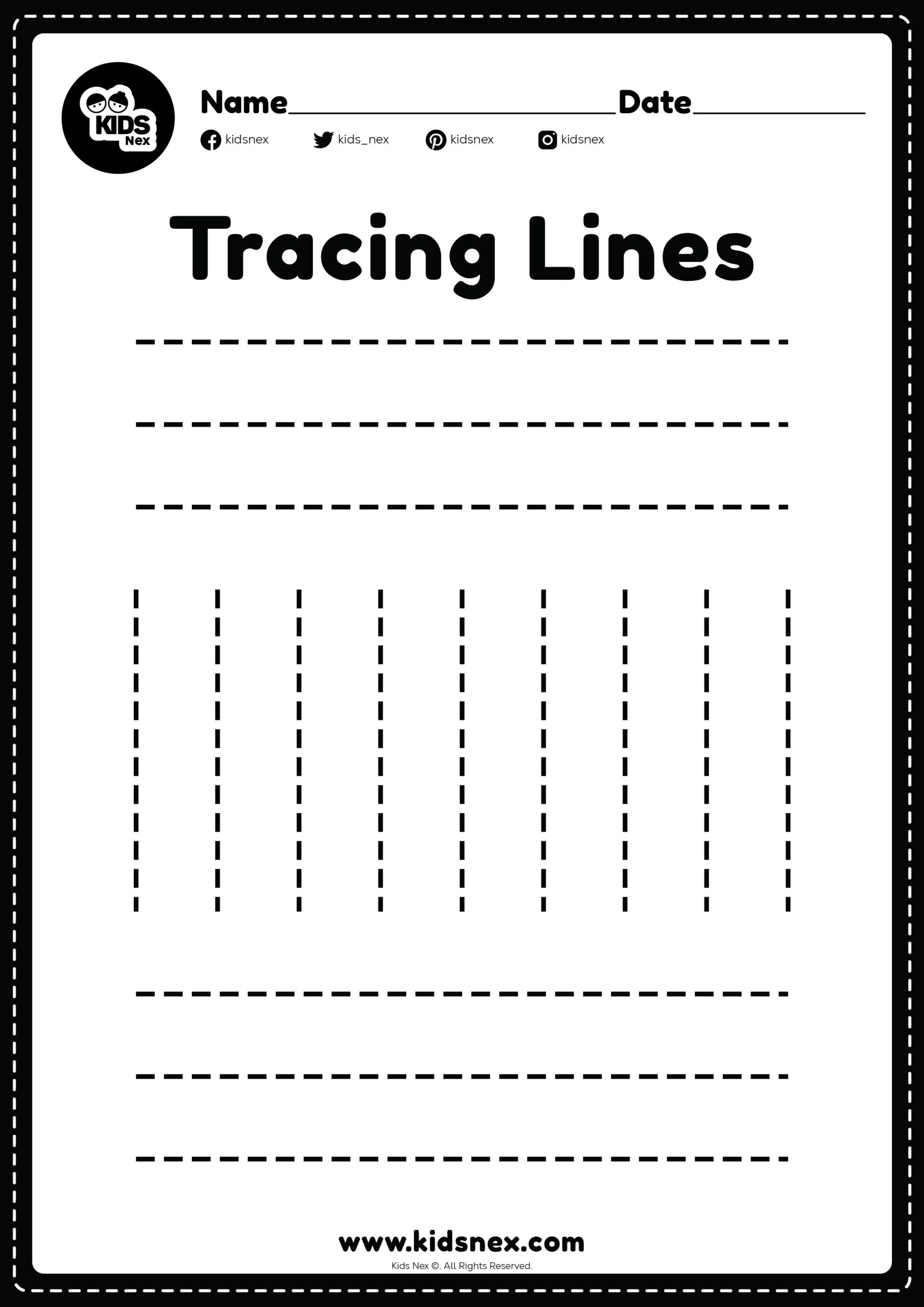 Printable Line Tracing Worksheets For Kids Fun And Educational Activities