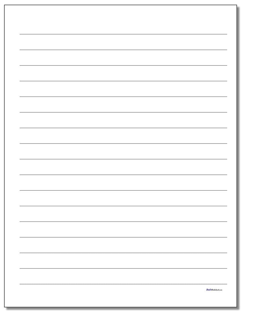 free printable lined 9.75x7.5 paper template
