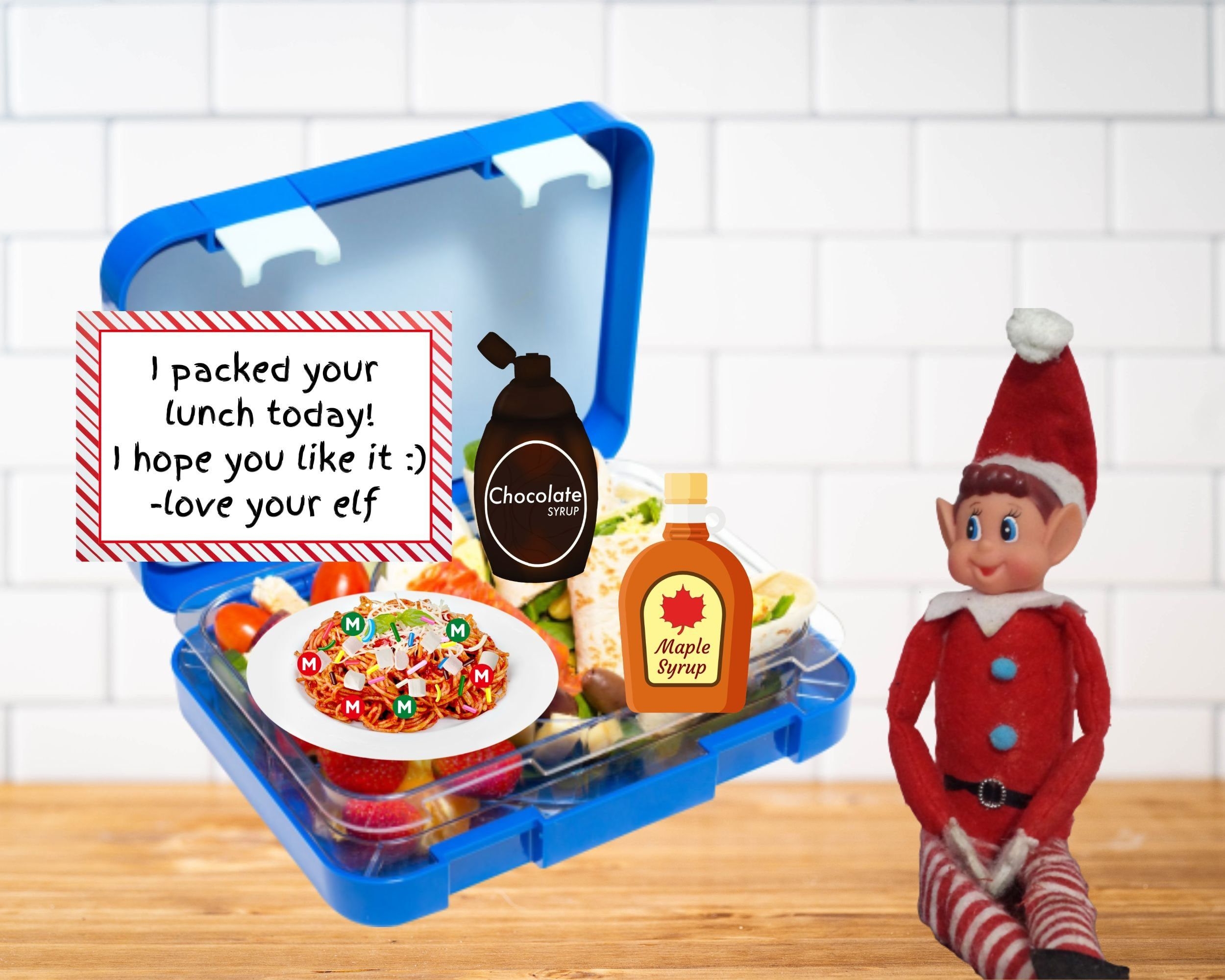 Printable Lunch Prank Elf Prank Printable Elf Games Christmas Elf 