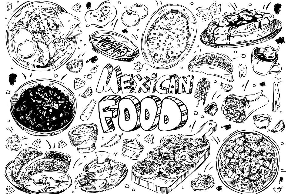 Printable Mexican Food Coloring Pages Vrogue co