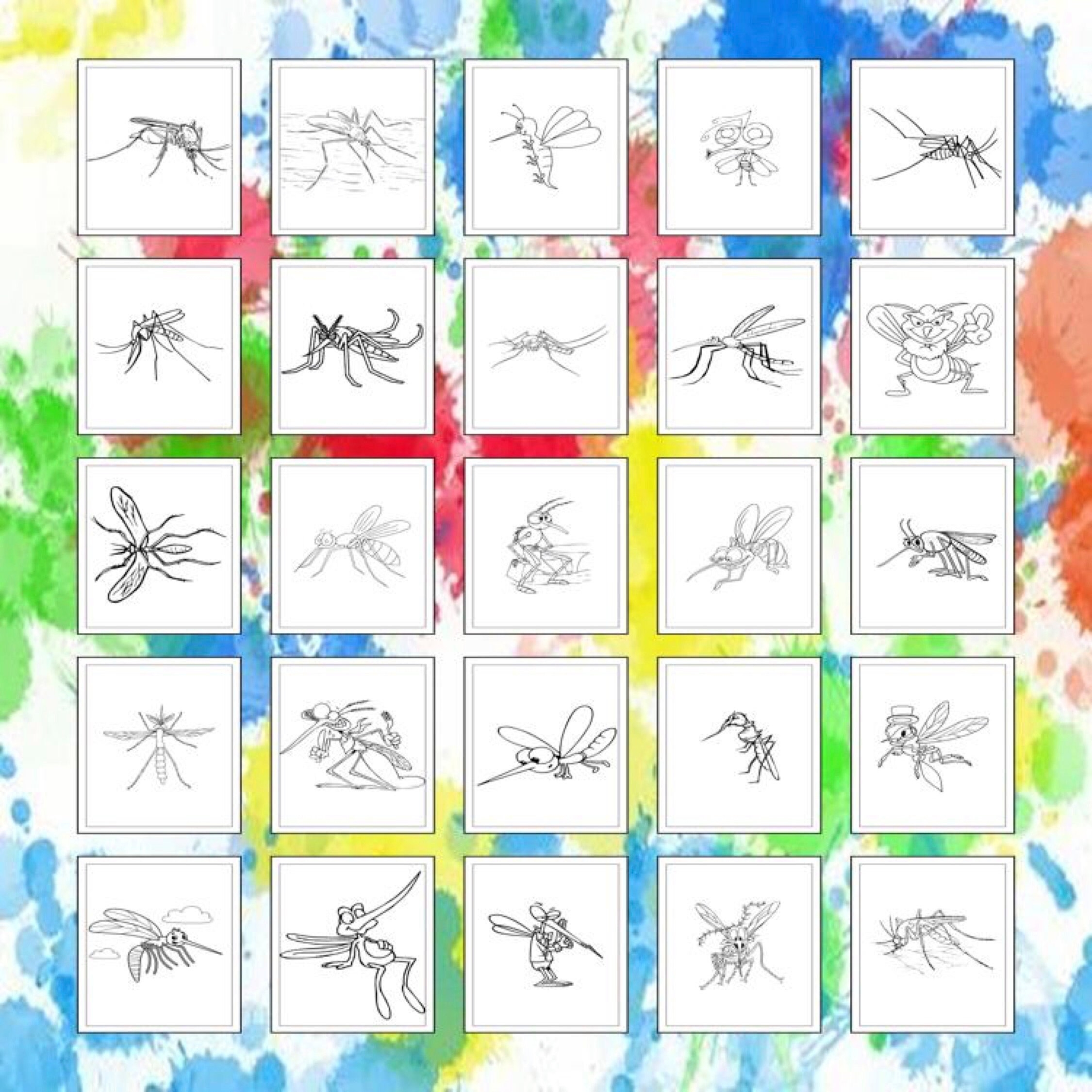 Printable Mosquito Coloring Pages For Kids Adults 30 Pages 