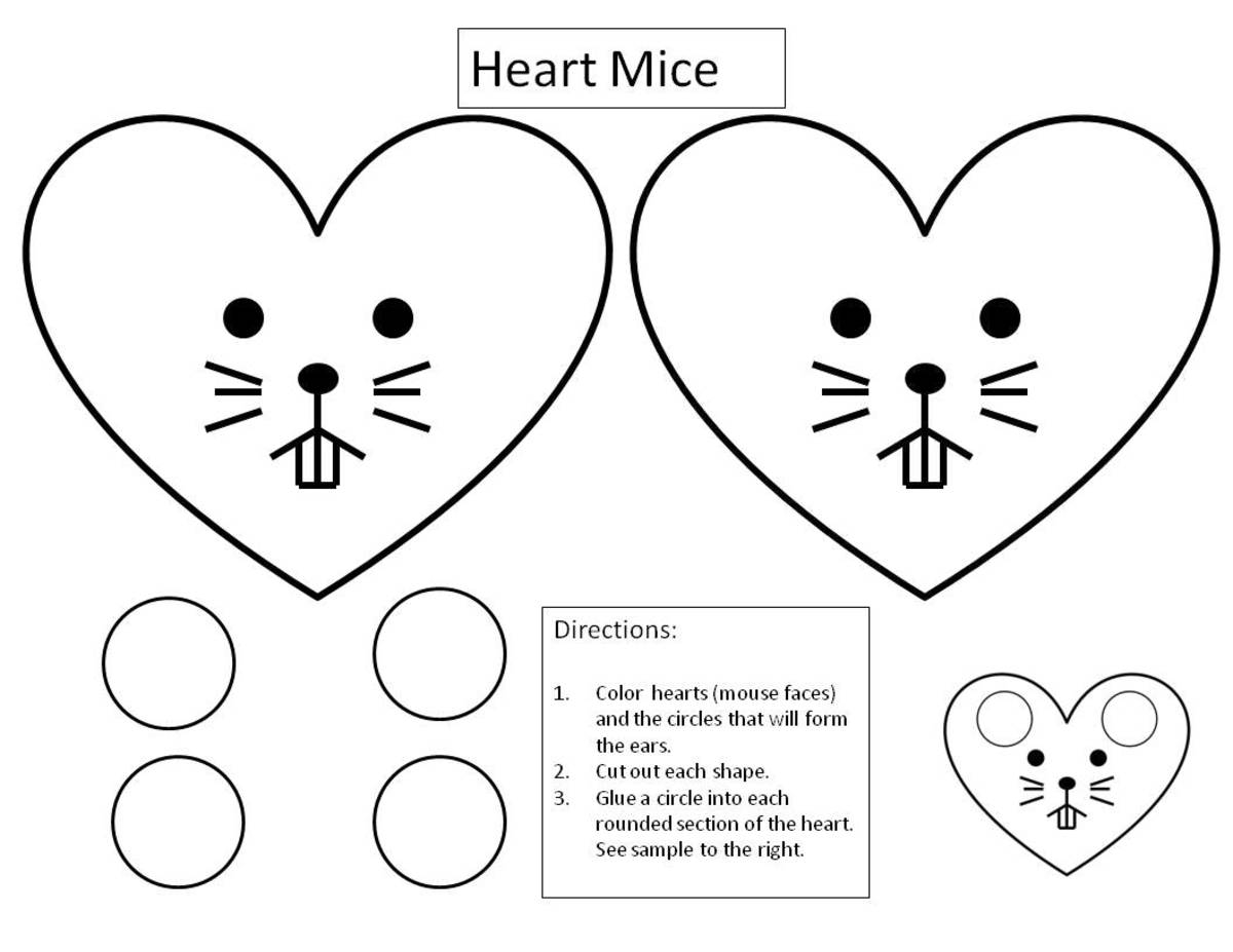 Printable Mouse Patterns With Simple Shapes For Kids 39 Crafts FeltMagnet