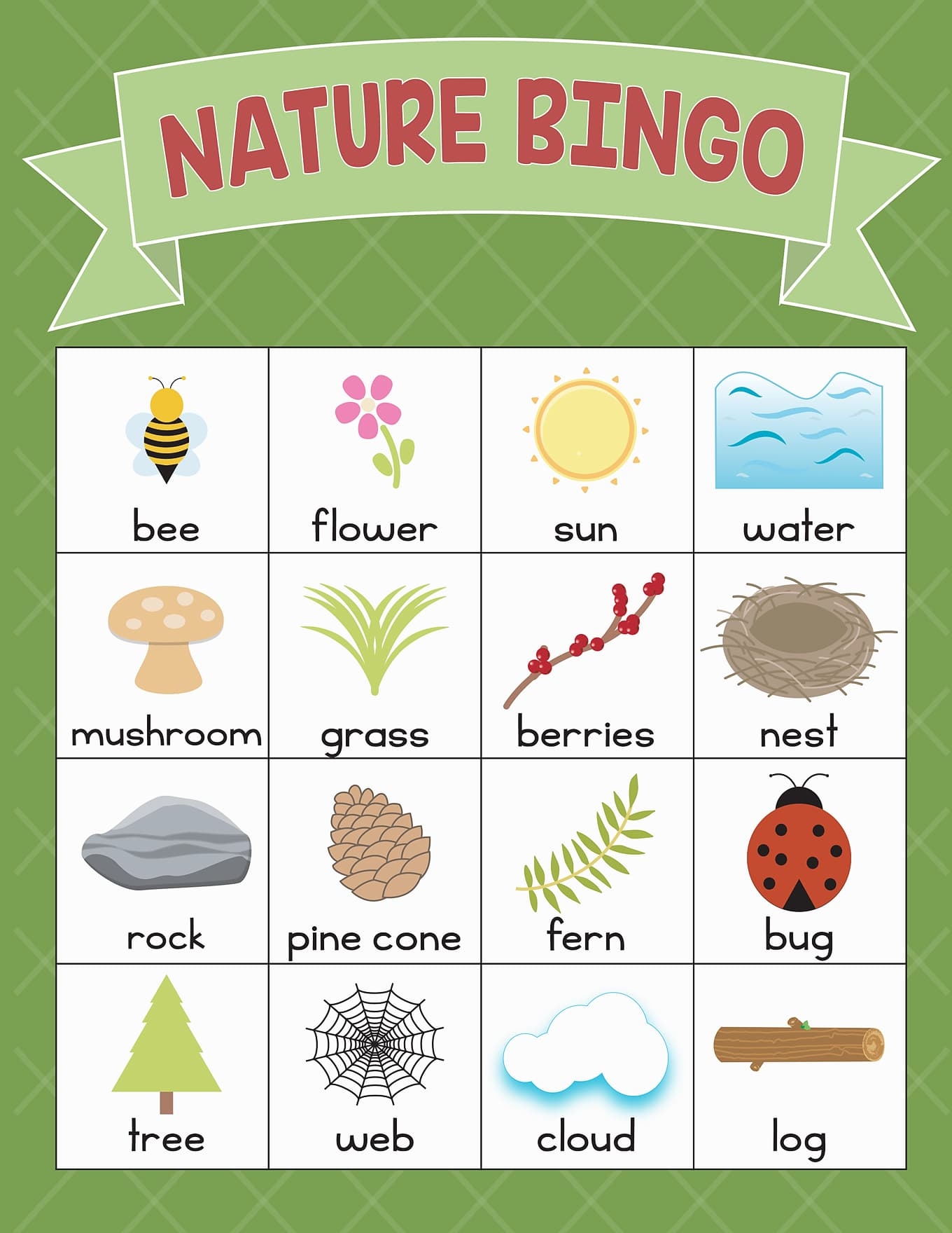 Printable Nature Scavenger Hunt Bingo Olxsplash