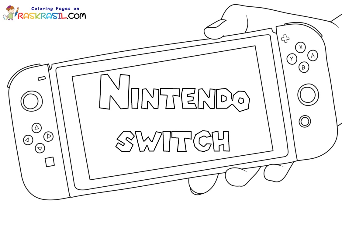 Printable Nintendo Switch Coloring Pages Coloring Pages