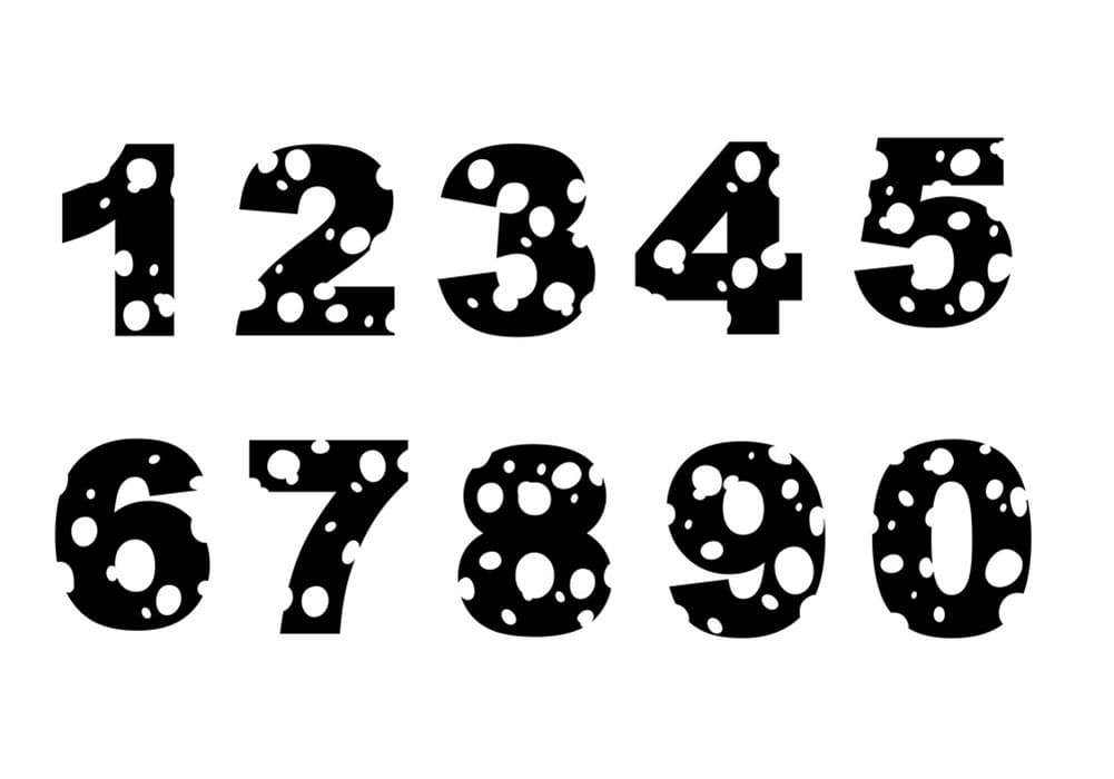 Printable Number Silhouette Free Download And Print For You 