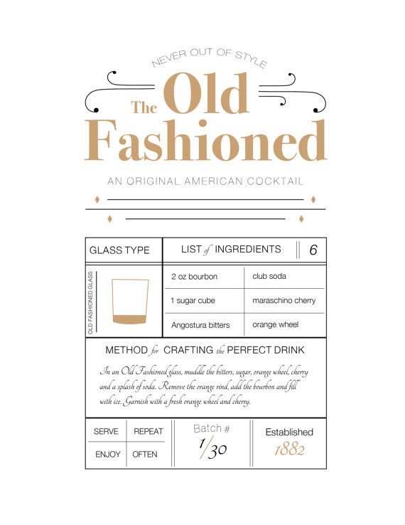 old fashioned printable recipe
