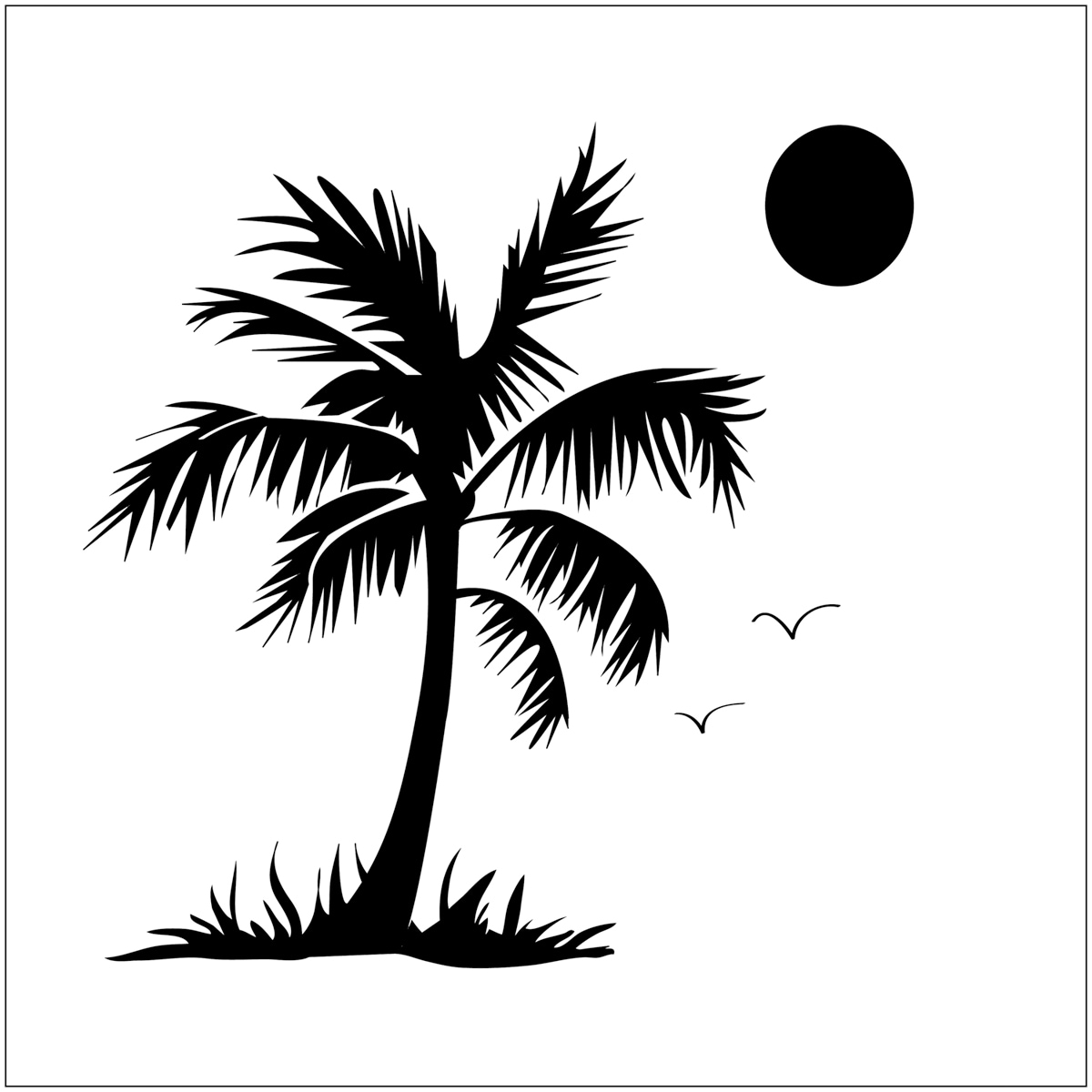 palm tree template printable pdf