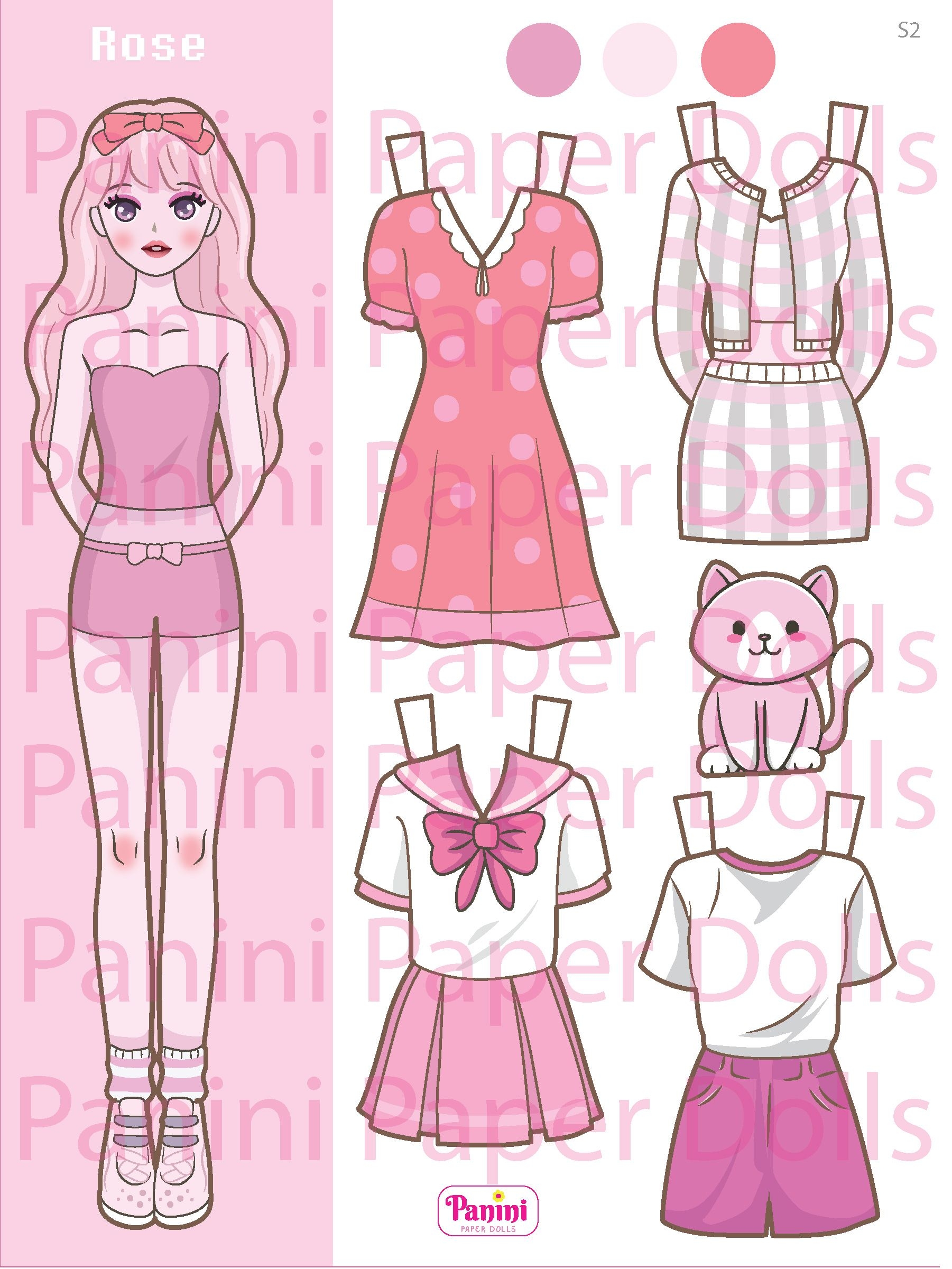 clothes printable paper doll dress up