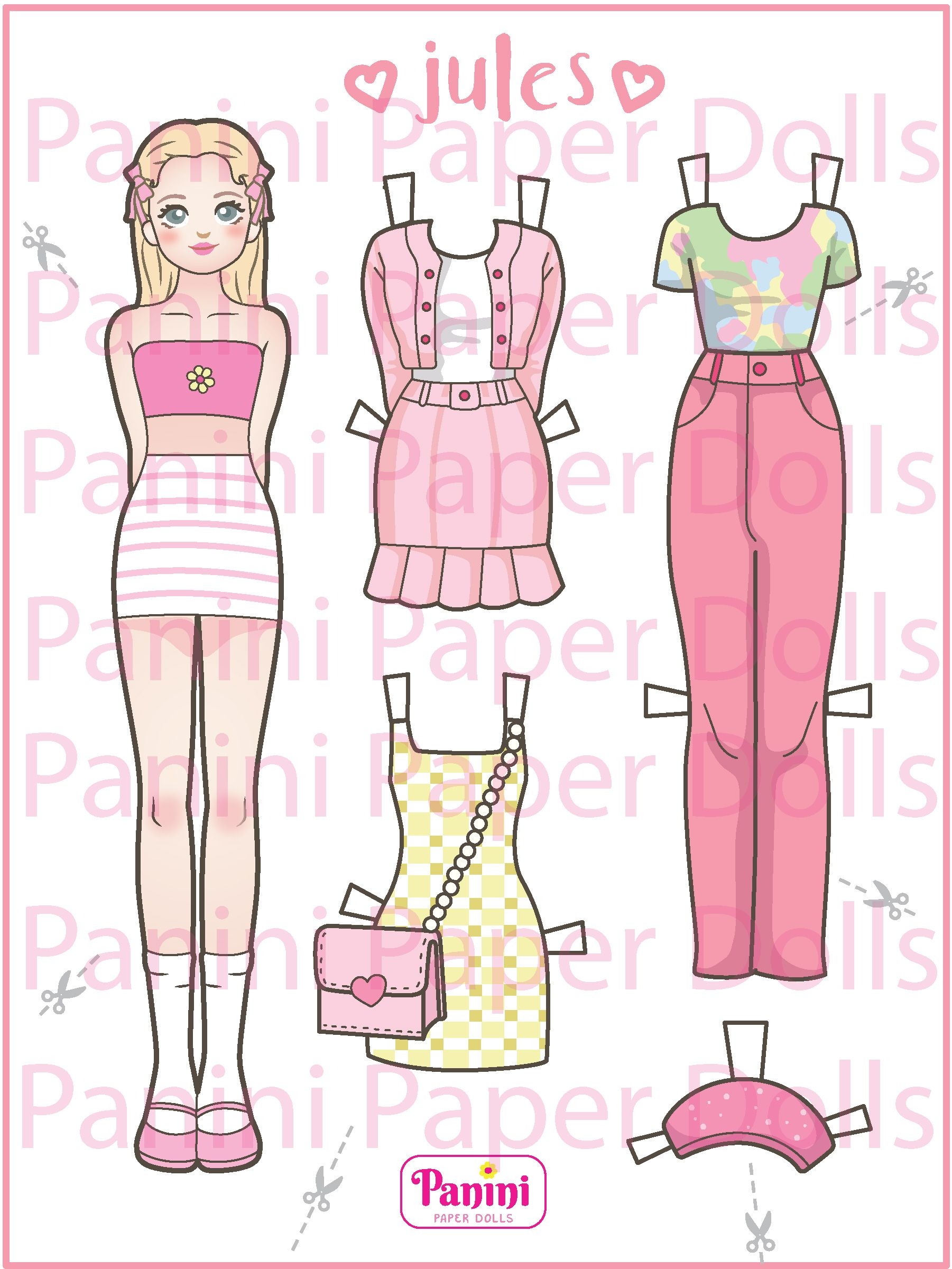 Printable Paper Doll Dress Up Girls Korean Paper Doll Kpop Doll 