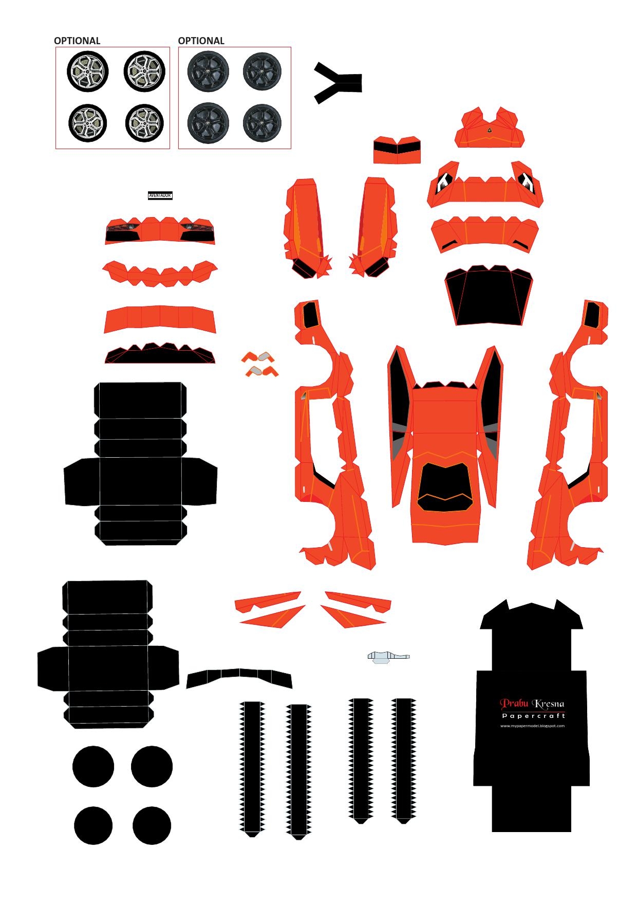 Printable Papercraft Lamborghini Printable Papercrafts Printable My 