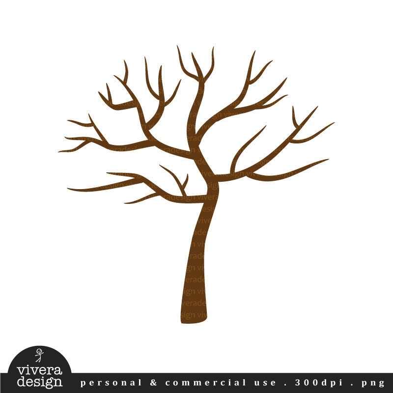 Printable PDF Tree With No Leaves Winter Tree Perfect For Thumb 