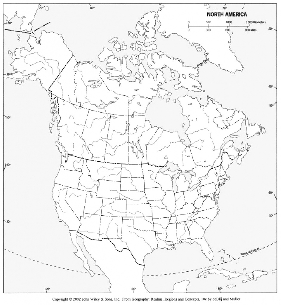 printable picture of north america