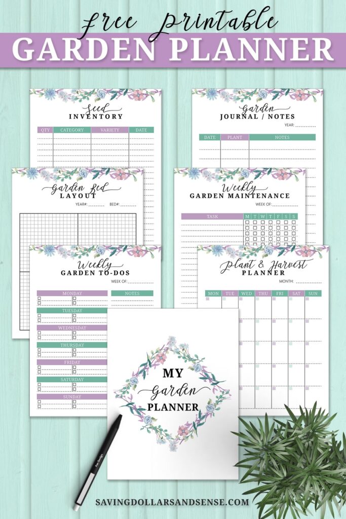 Printable Planner Gardening Urhost