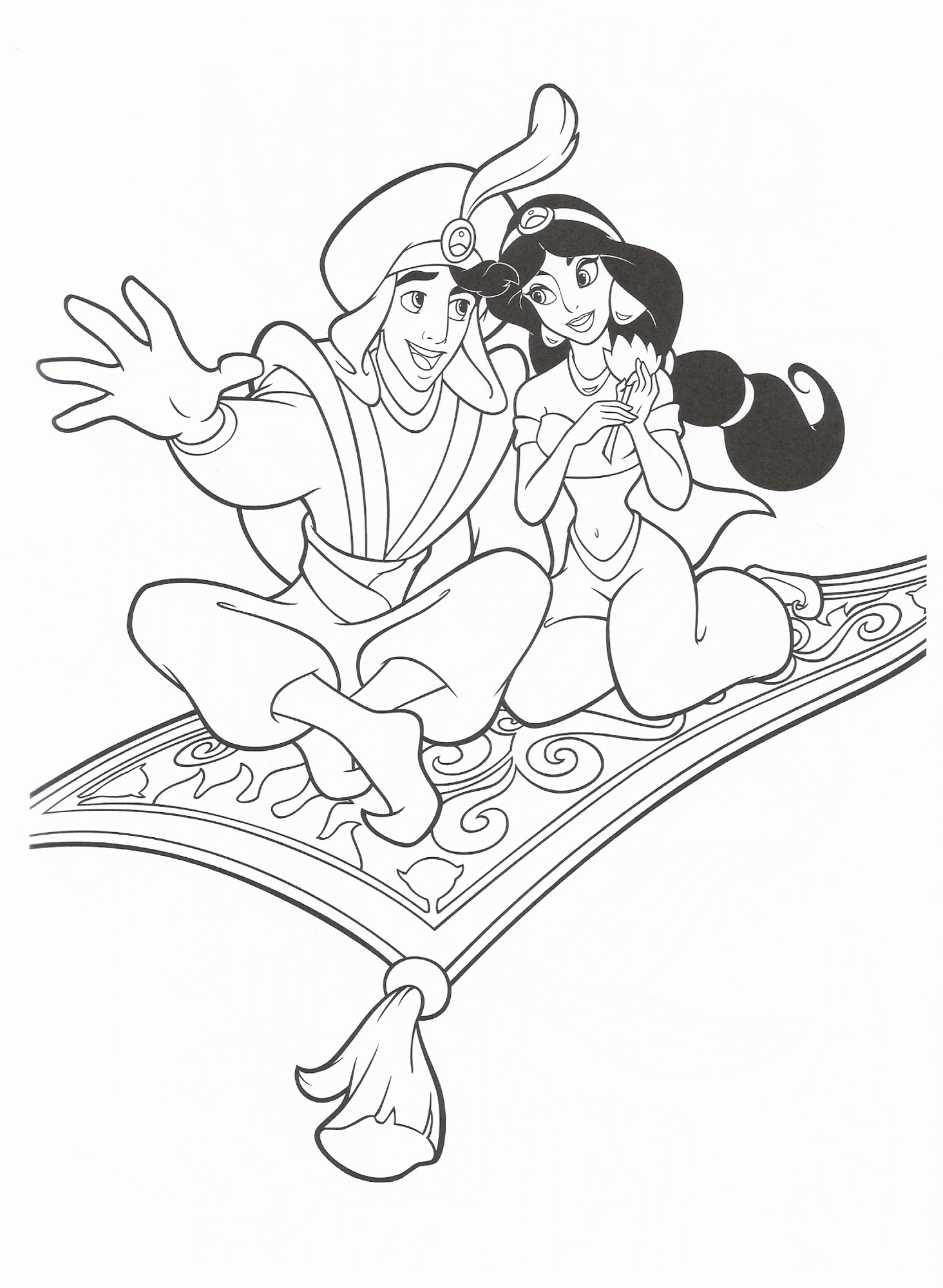 Printable Princess Jasmine Coloring Pages Coloring Home
