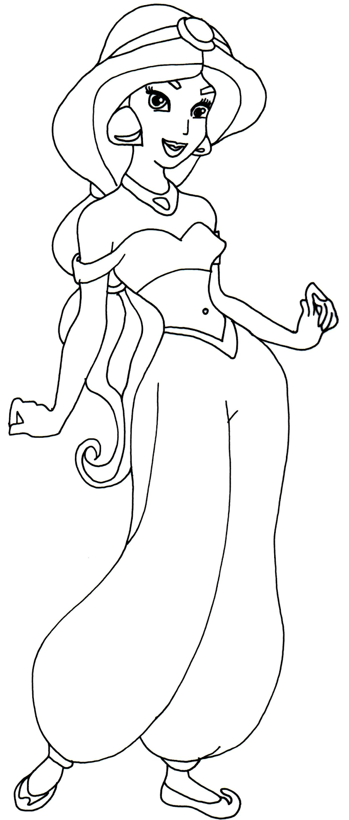 Printable Princess Jasmine Coloring Pages Coloring Home