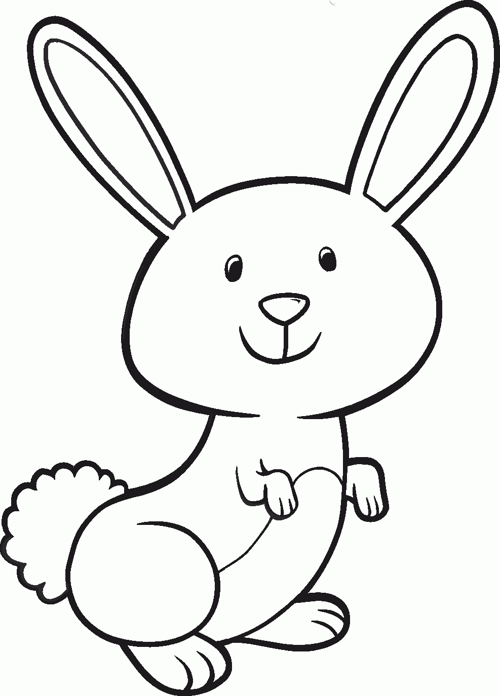 Printable Rabbit Coloring Pages