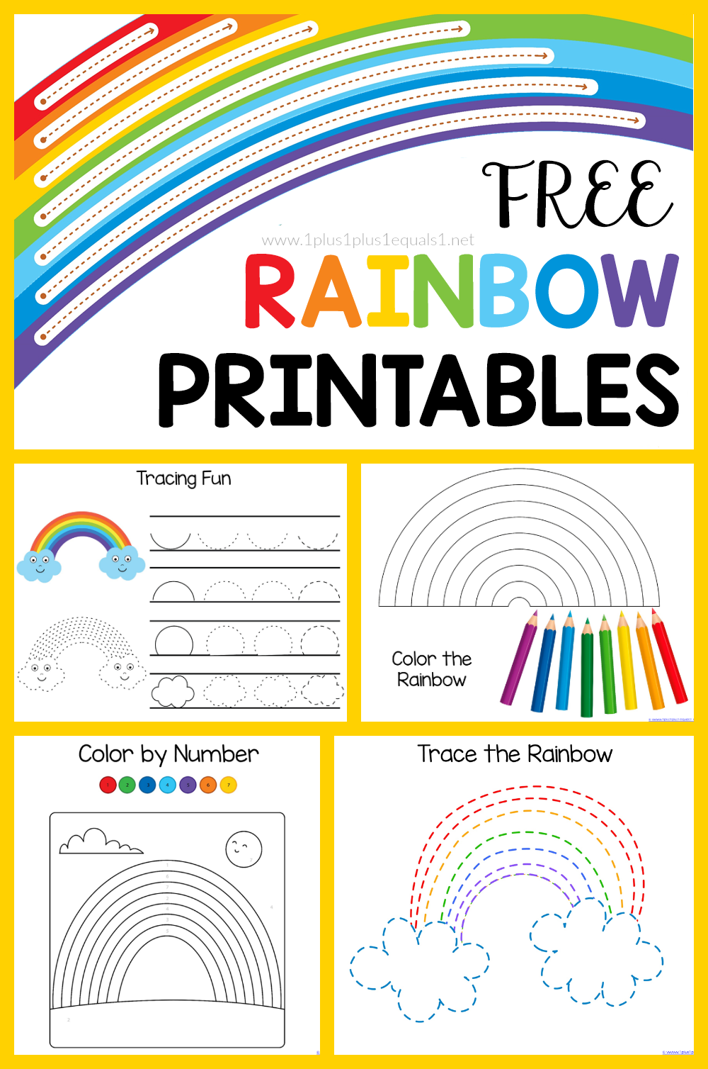 Printable Rainbow Activities Printable Word Searches