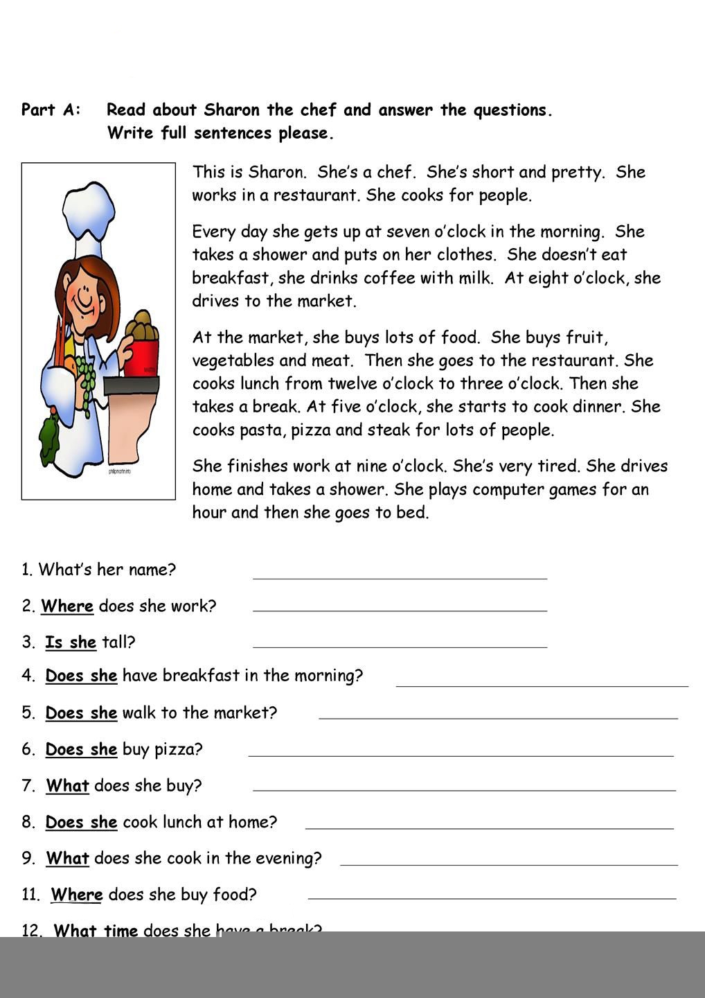 Printable Reading Comprehension Worksheets Printable Worksheets