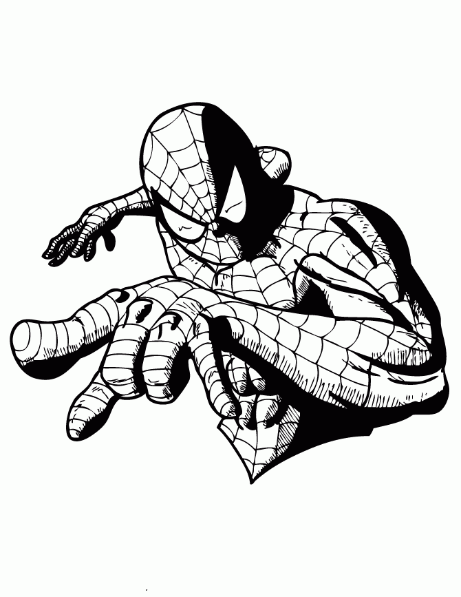Printable Spiderman Coloring Pages Coloring Home