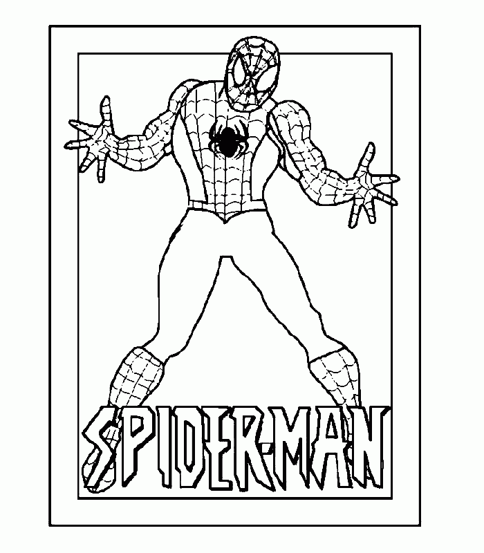 spiderman coloring pages free