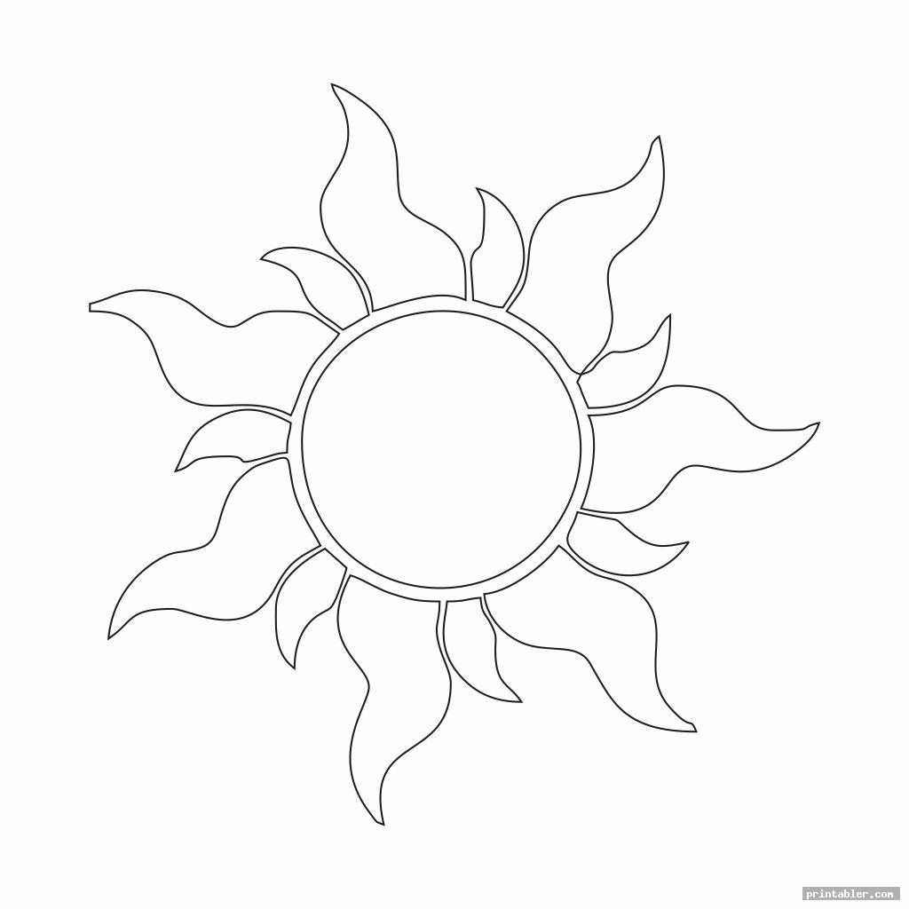 printable picture of the sun