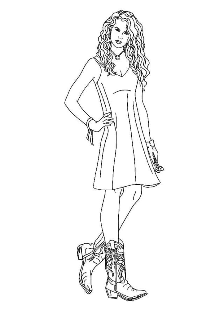 Printable Taylor Swift And Travis Kelce Coloring Page Free Download 