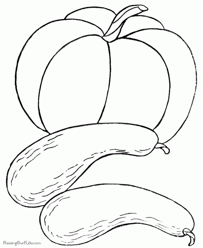 Printable Thanksgiving Food Coloring Pages 002
