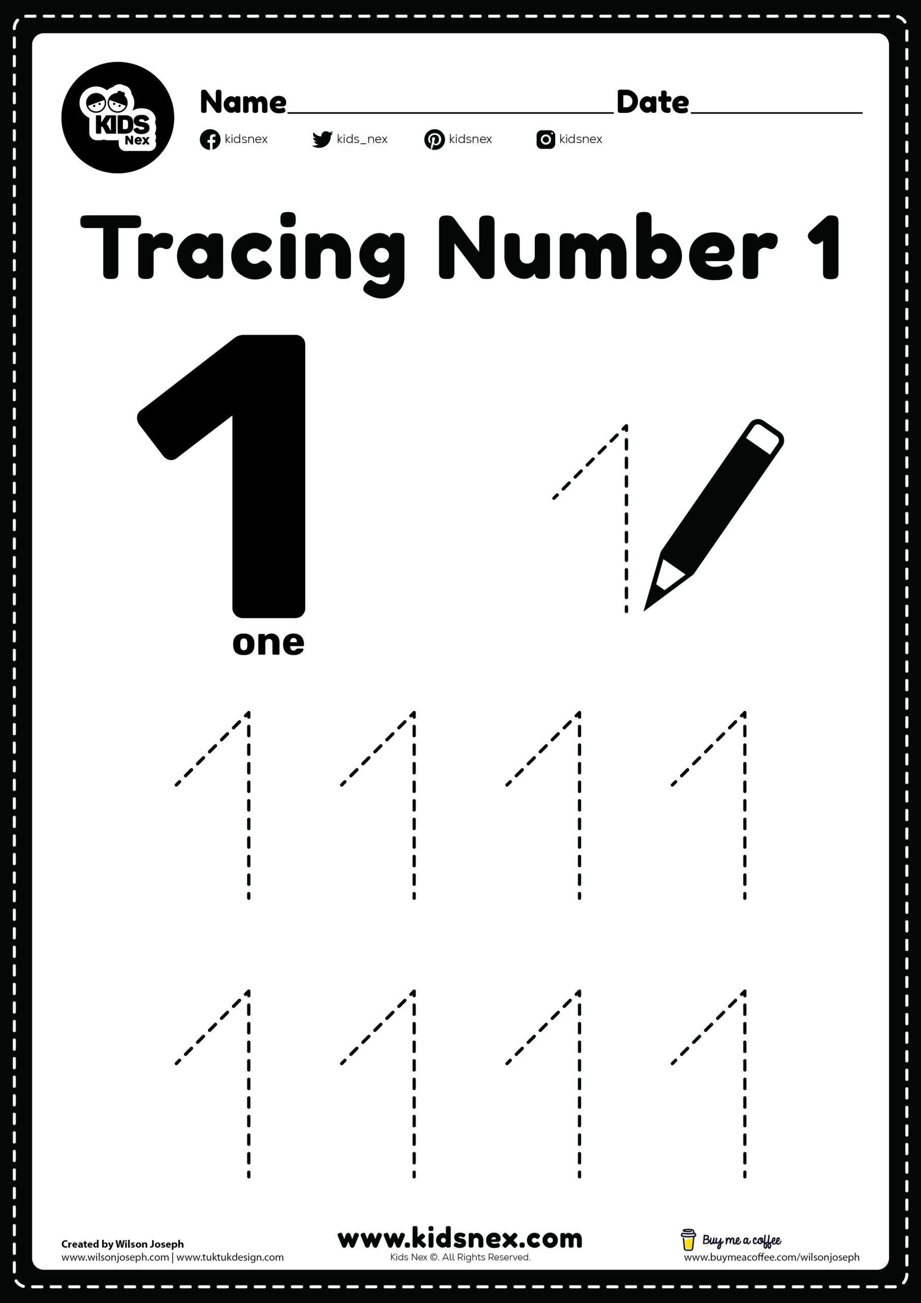 tracing worksheet