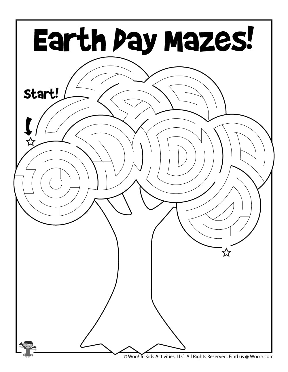 Printable Tree Maze Printable Mazes Free
