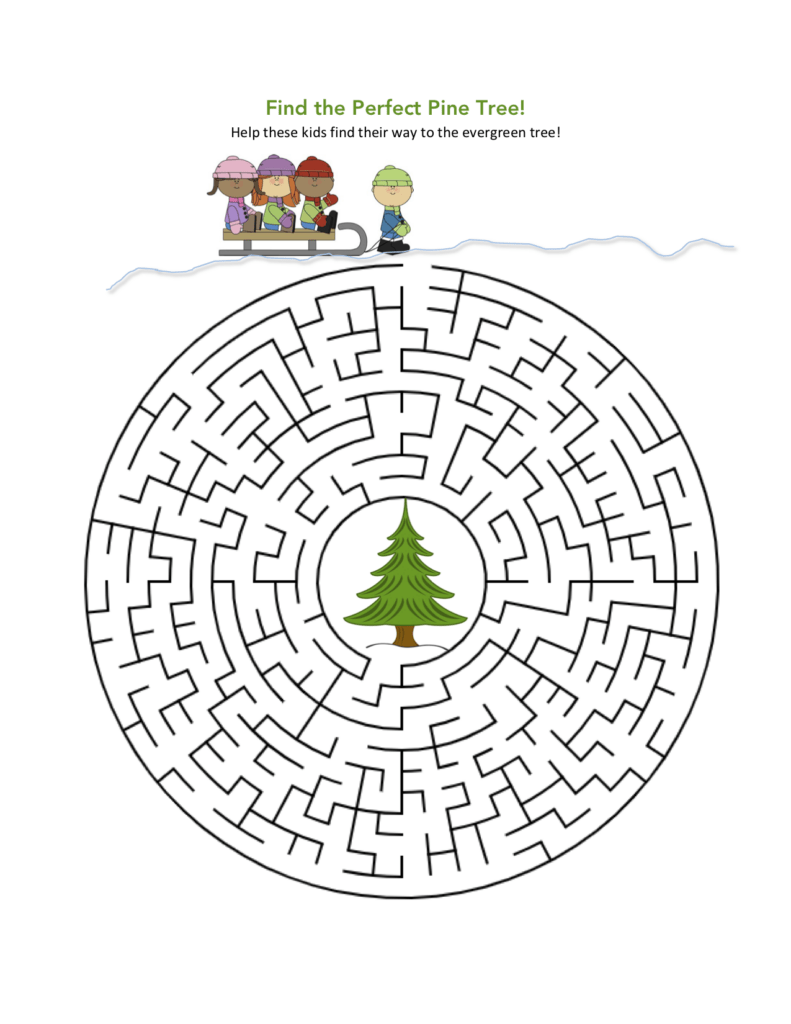 Printable Tree Maze Printable Mazes Free
