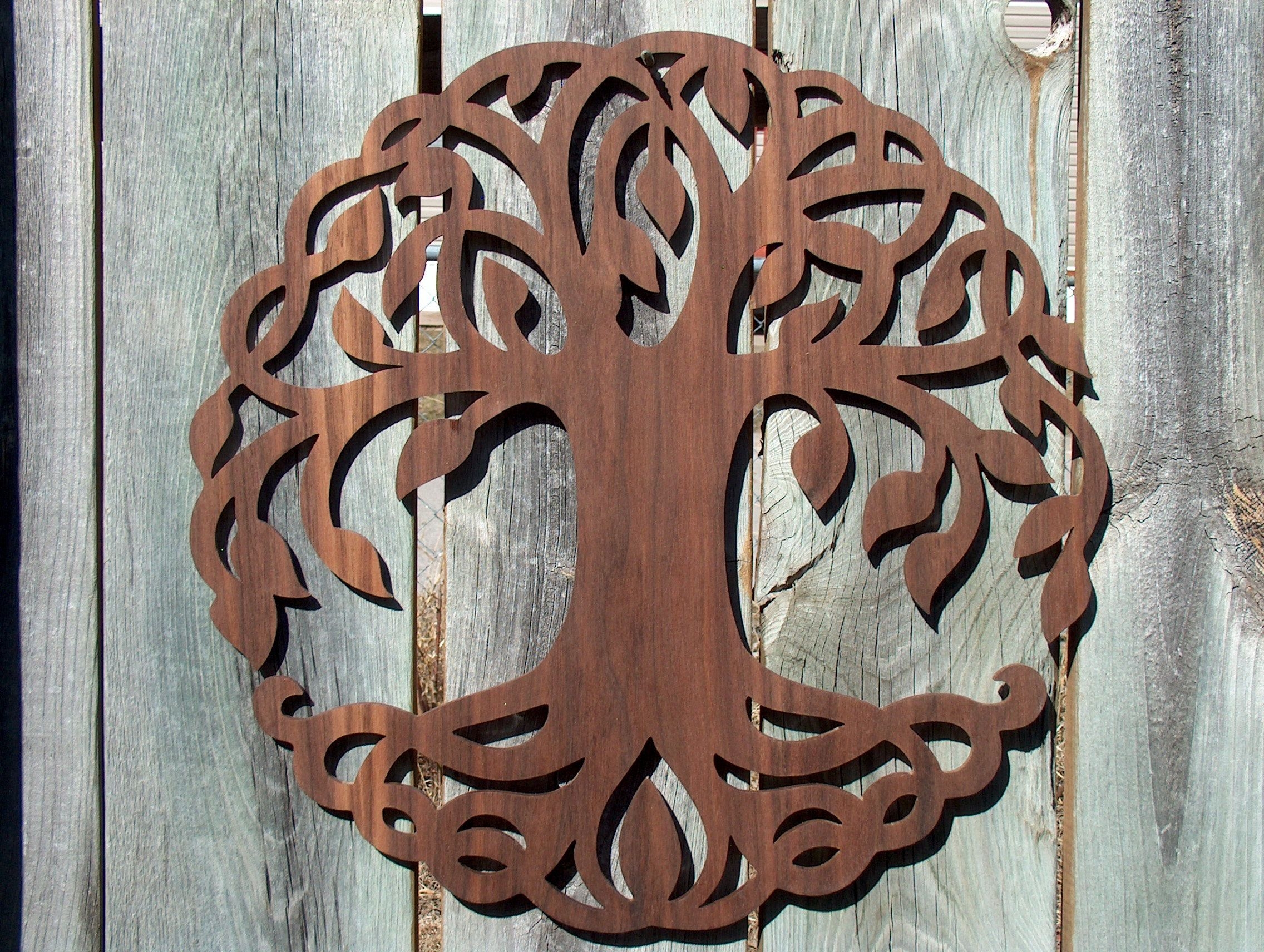 printable tree of life scroll saw pattern