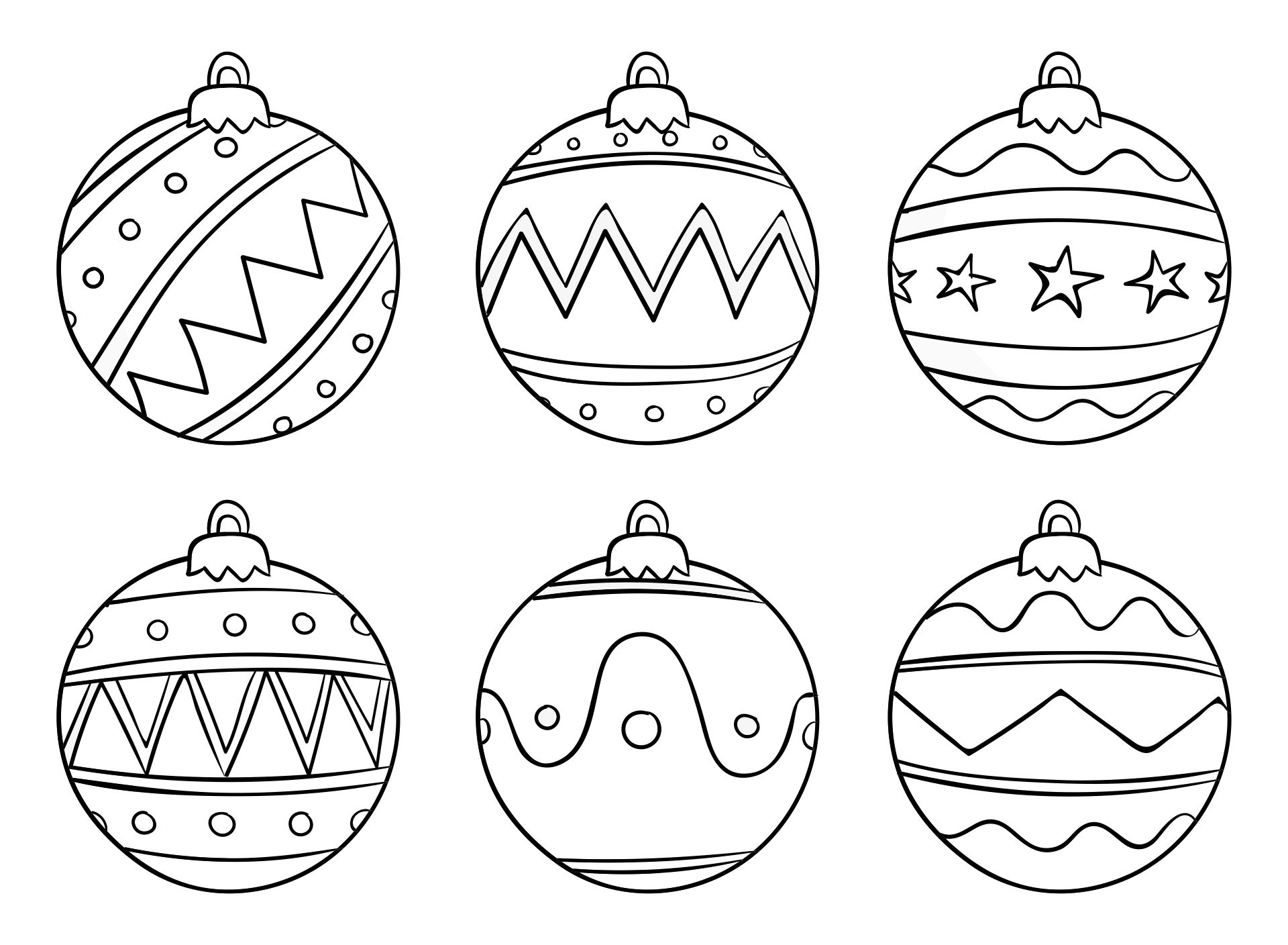 Printable Tree Ornaments
