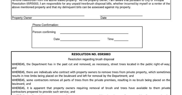 Printable Tree Removal Contract Template Seemanstrang