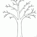 Printable Tree Template Coloring Home