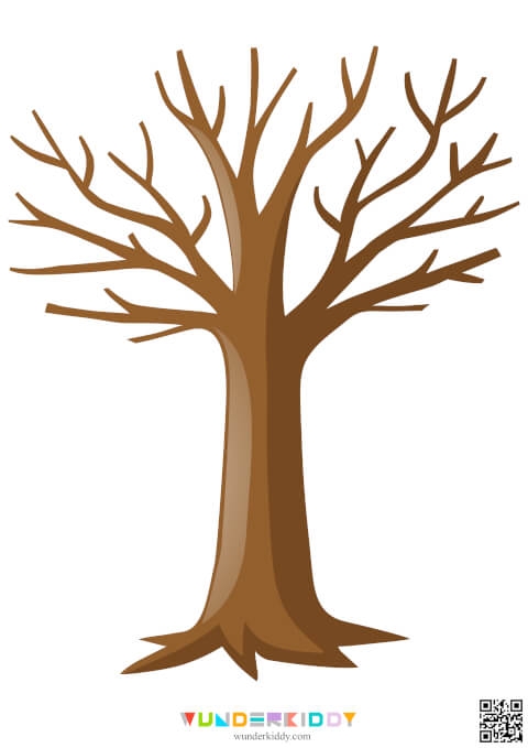 Printable Tree Template For Craft And Coloring Pages For Kids