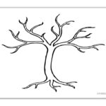 Printable Tree Template Leaf Coloring Page Tree Outline 47 OFF