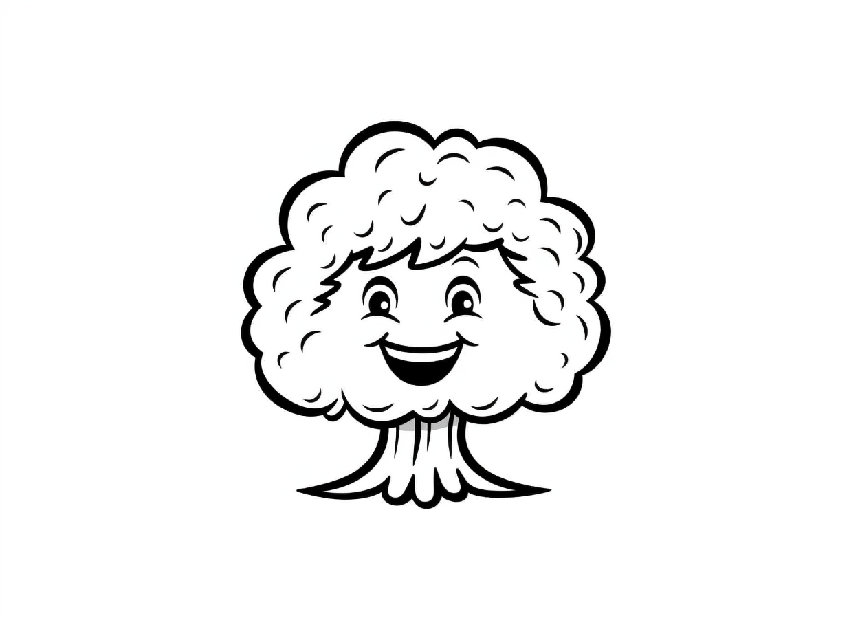 Printable Tree To Color Coloring Page