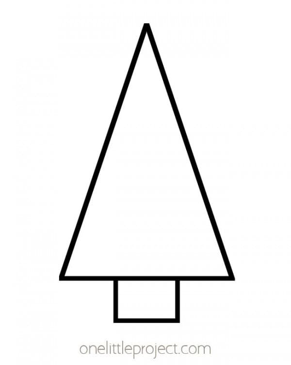 free printable christmas tree template