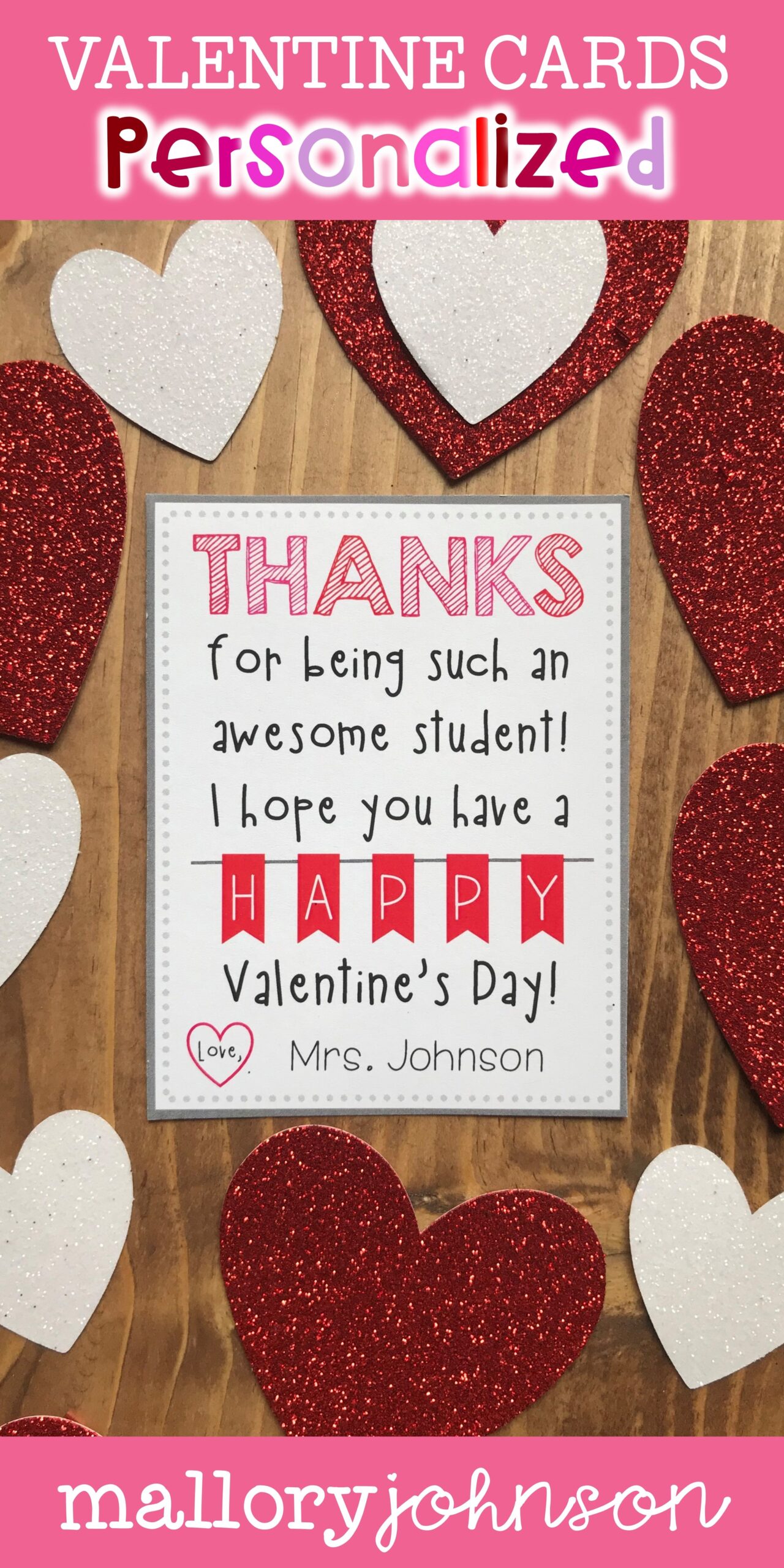 Printable Valentine Cards For Students From Teachers Printable Word 