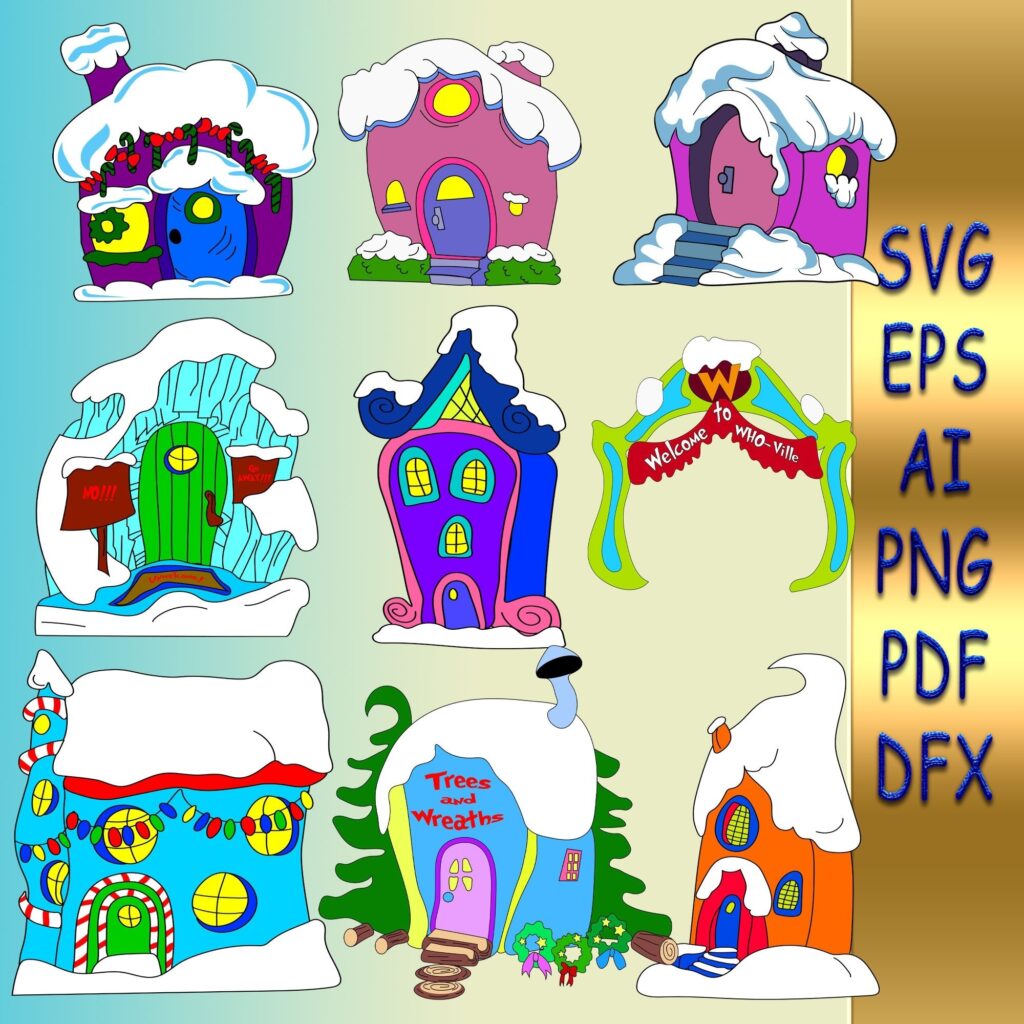 Printable Whoville House Template Printable Templates Online By Paul