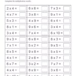 Printable Worksheet Revise All Times Table Memozor
