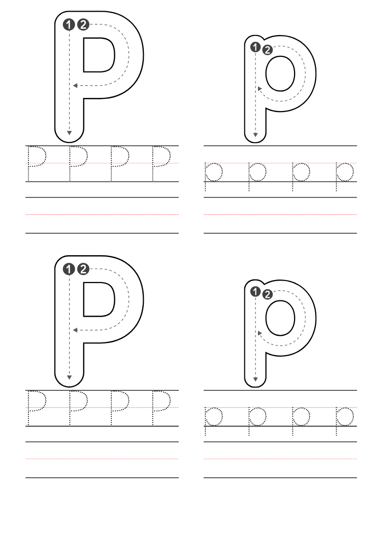 Printing The Letter P P K5 Learning Worksheets Library