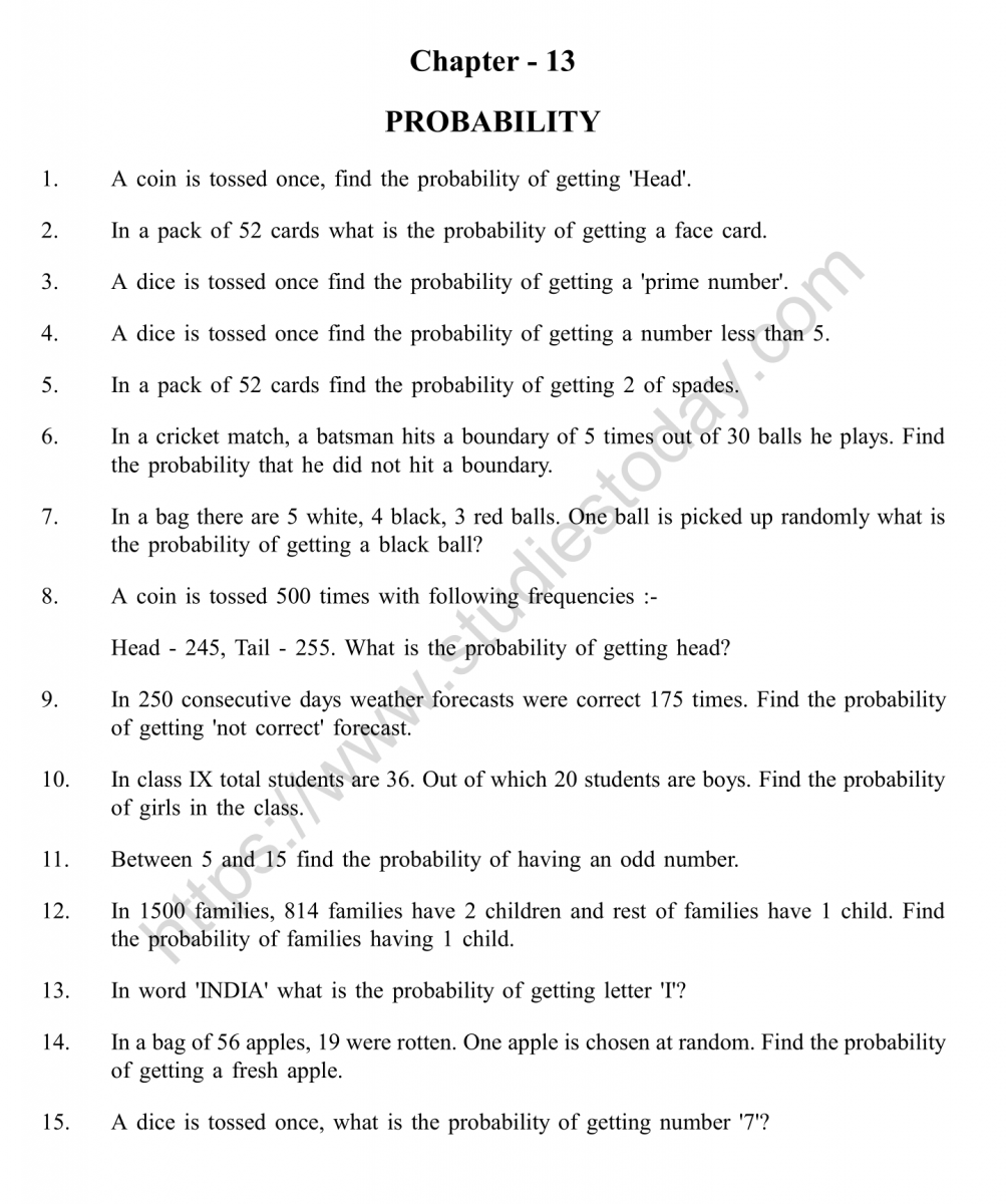 Probability Worksheets Free CommonCoreSheets Worksheets Library
