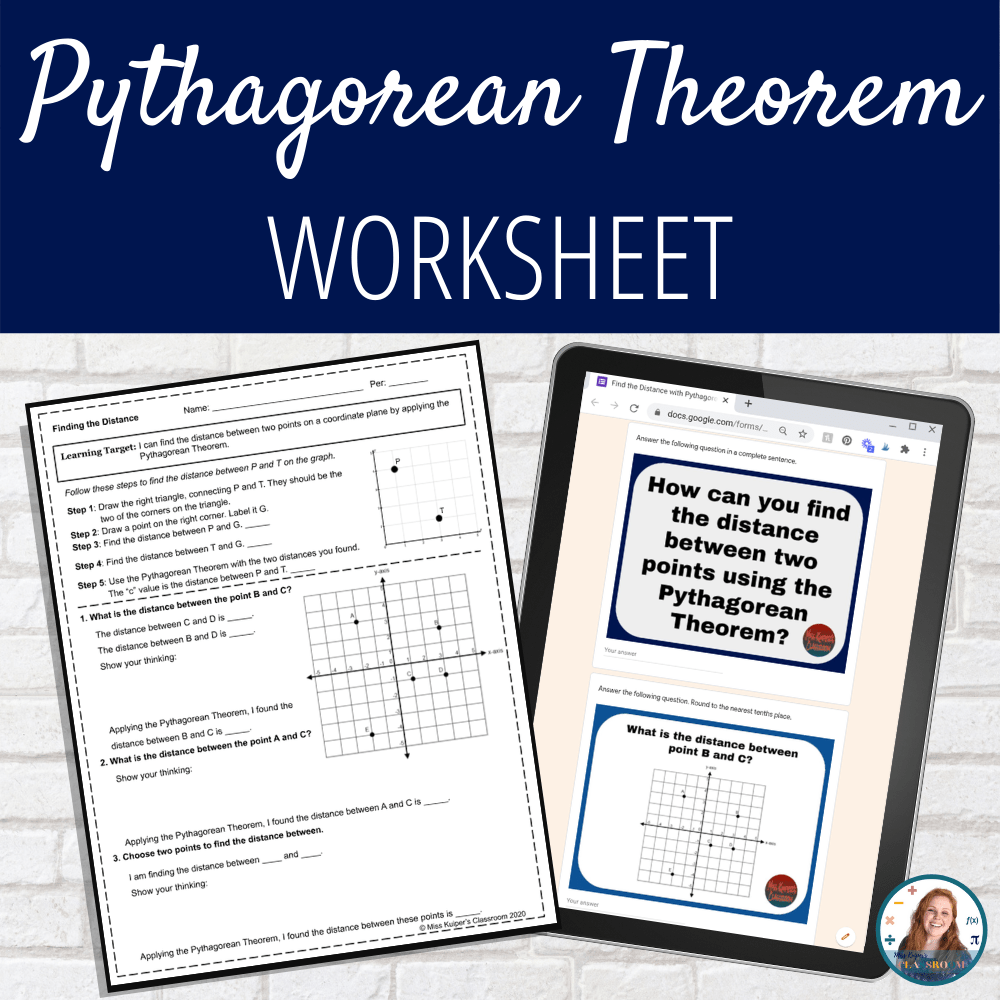 pythagorean formula worksheet