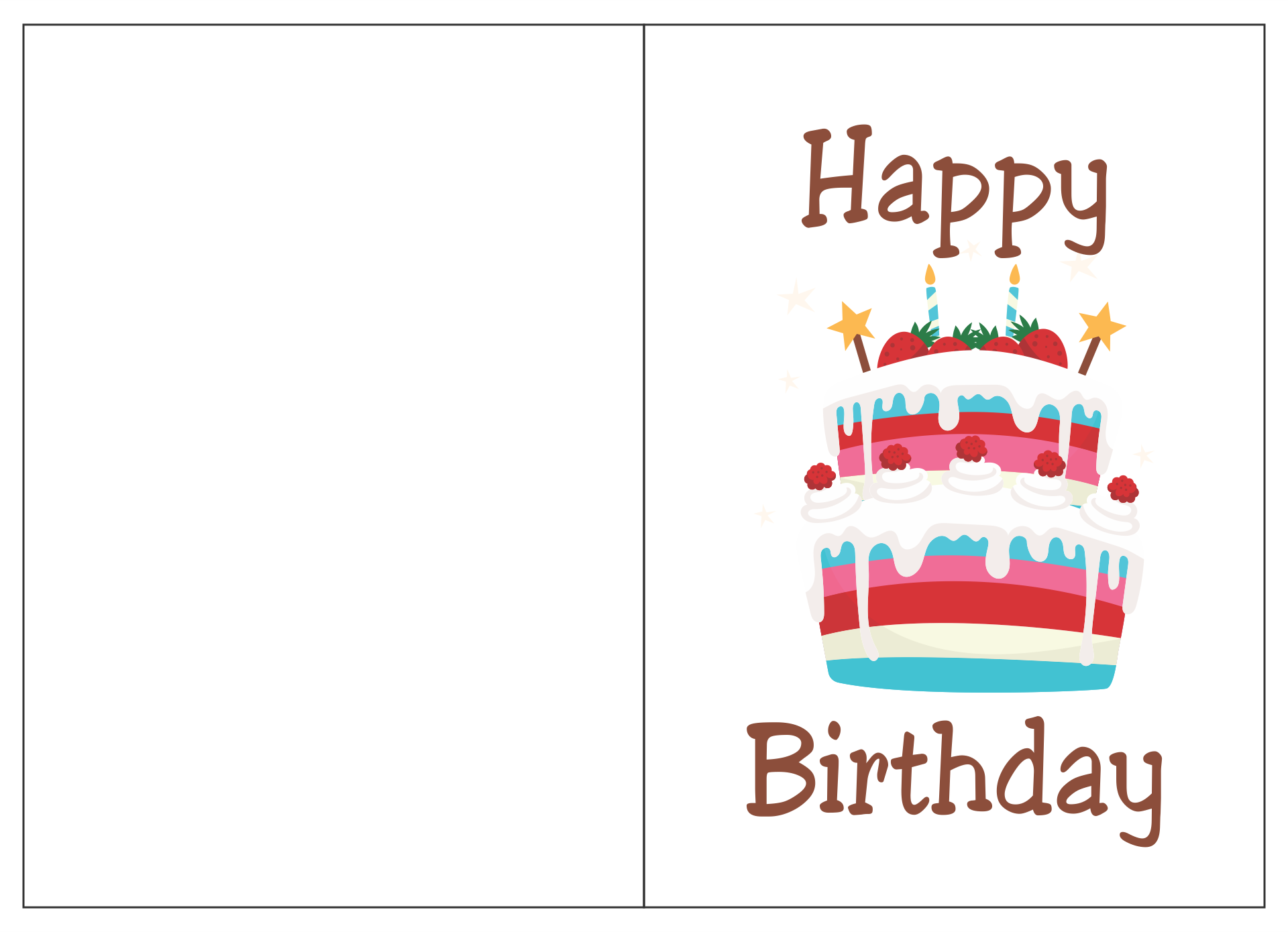 Quarter Fold Card Template Free Printable Vintage Journal Cards