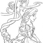 Rapunzel Coloring Page Jaweraid